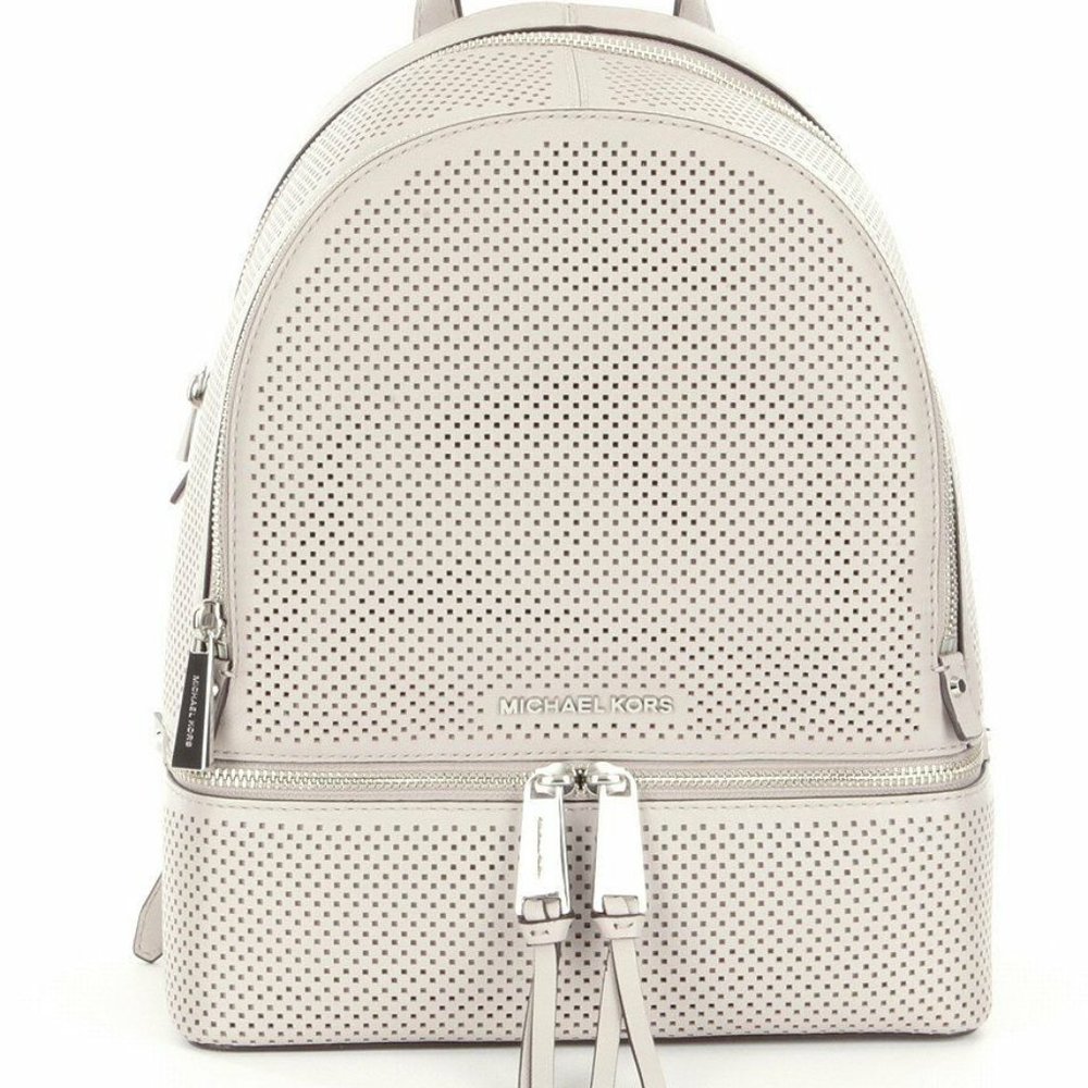 Michael Kors Rhea Medium Perforated Zip Backpack